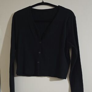 SHEIN Black Cardigan Sweater